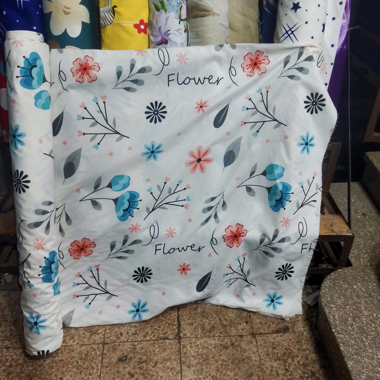 ملايه ورد ابيض